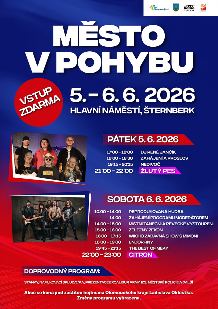 Město v pohybu rozhýbe Šternberk!