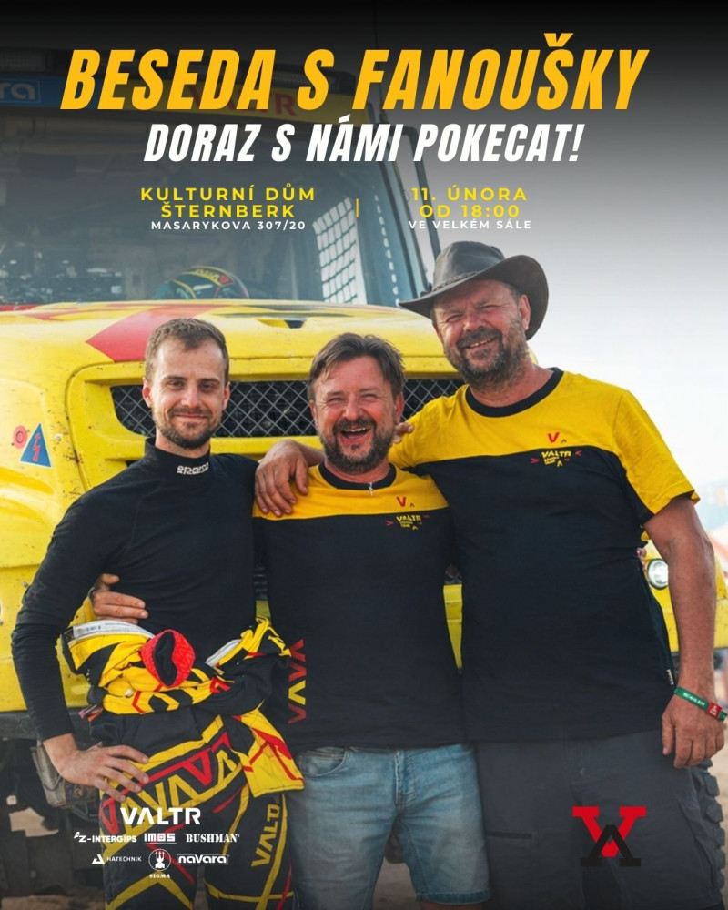 Dakarská beseda s fanoušky Valtr Racing Teamu 11.2.2026