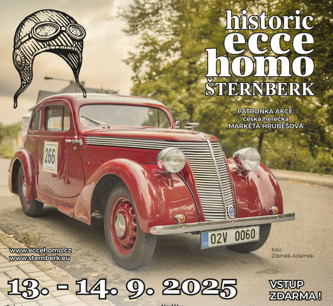 Ecce Homo Historic 2025 - Krása a elegance motoristické historie ve Šternberku